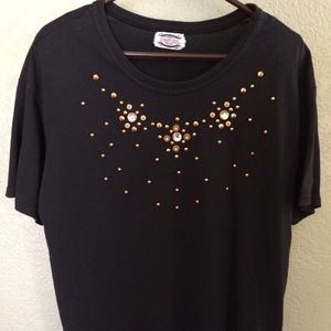 Separate Issue Woman 1X -Black, Bling T-Shirt